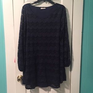 Navy Lace Dress